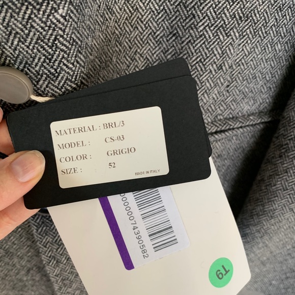 NWT Roberto Pepe Men’s Wool Pea Coat - Picture 6 of 7